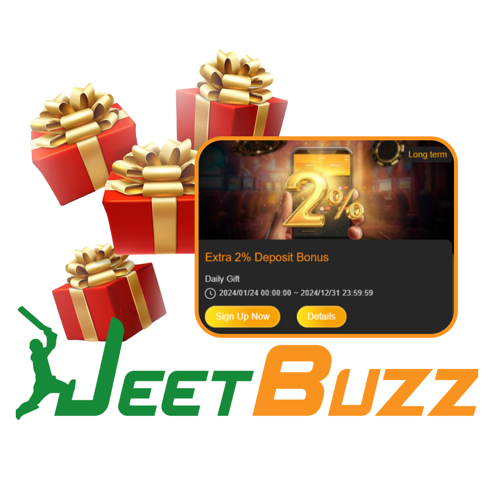 JeetBuzz বিভিন্ন ধরণের বোনাস এবং প্রচারণা অফার করে।