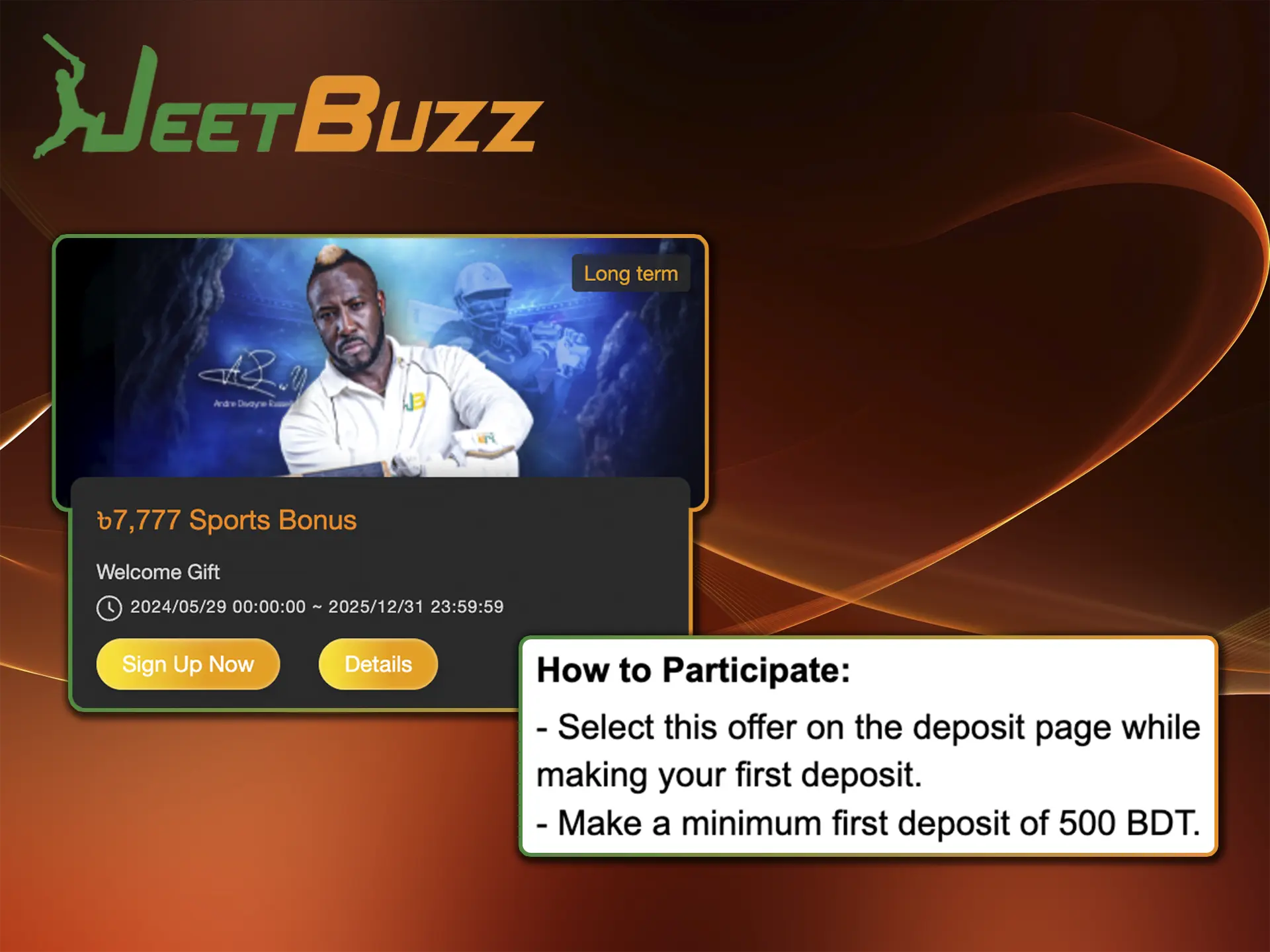 বুকমেকার JeetBuzz থেকে খেলাধুলায় স্বাগত বোনাস কীভাবে ব্যবহার করবেন তার বিস্তারিত জেনে নিন।.