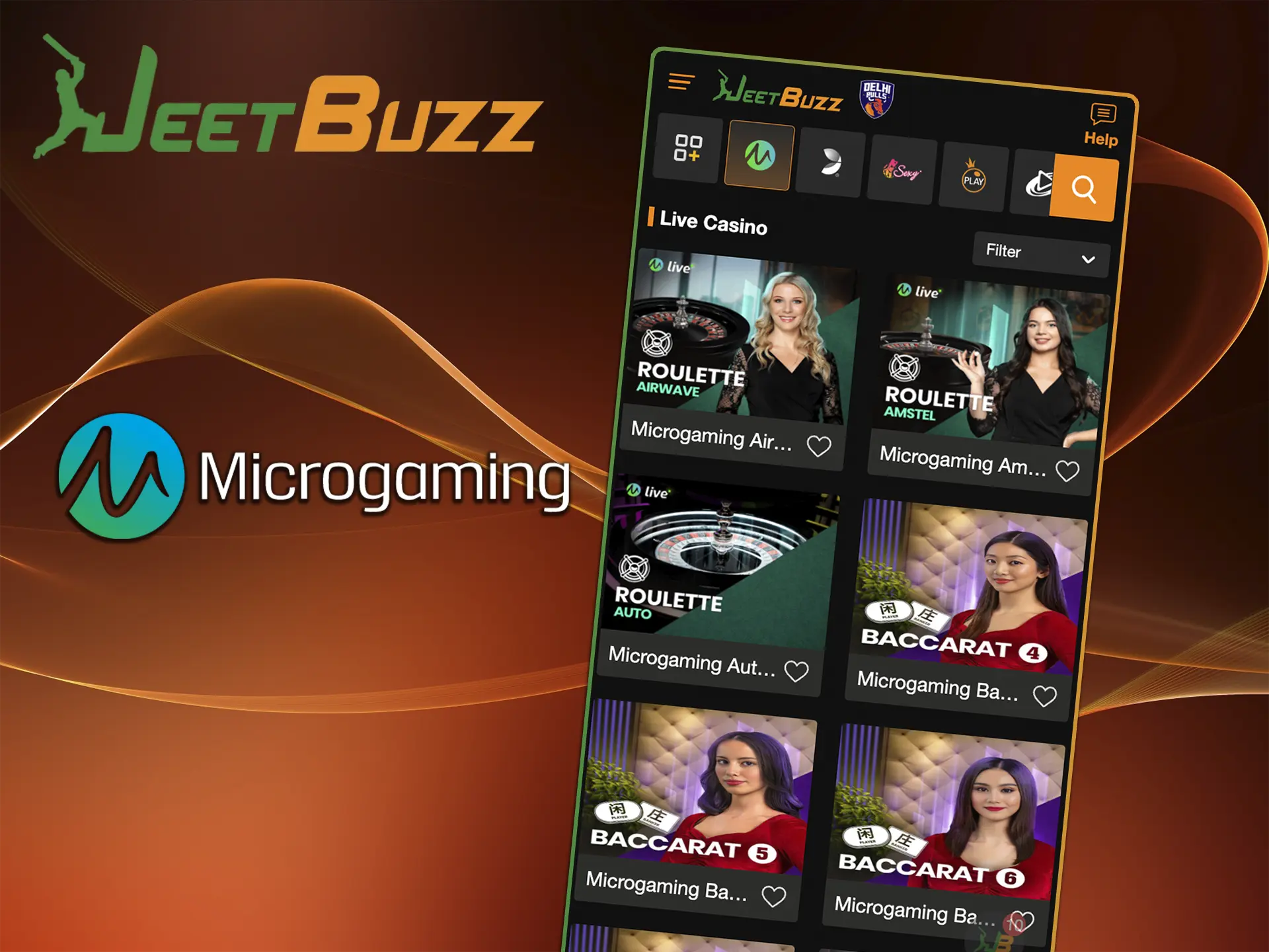 JeetBuzz ক্যাসিনোতে মাইক্রোগেমিং প্রদানকারীর কাছে বিভিন্ন ধরণের গেম রয়েছে যেখানে আপনি অভূতপূর্ব সাফল্য পাবেন।