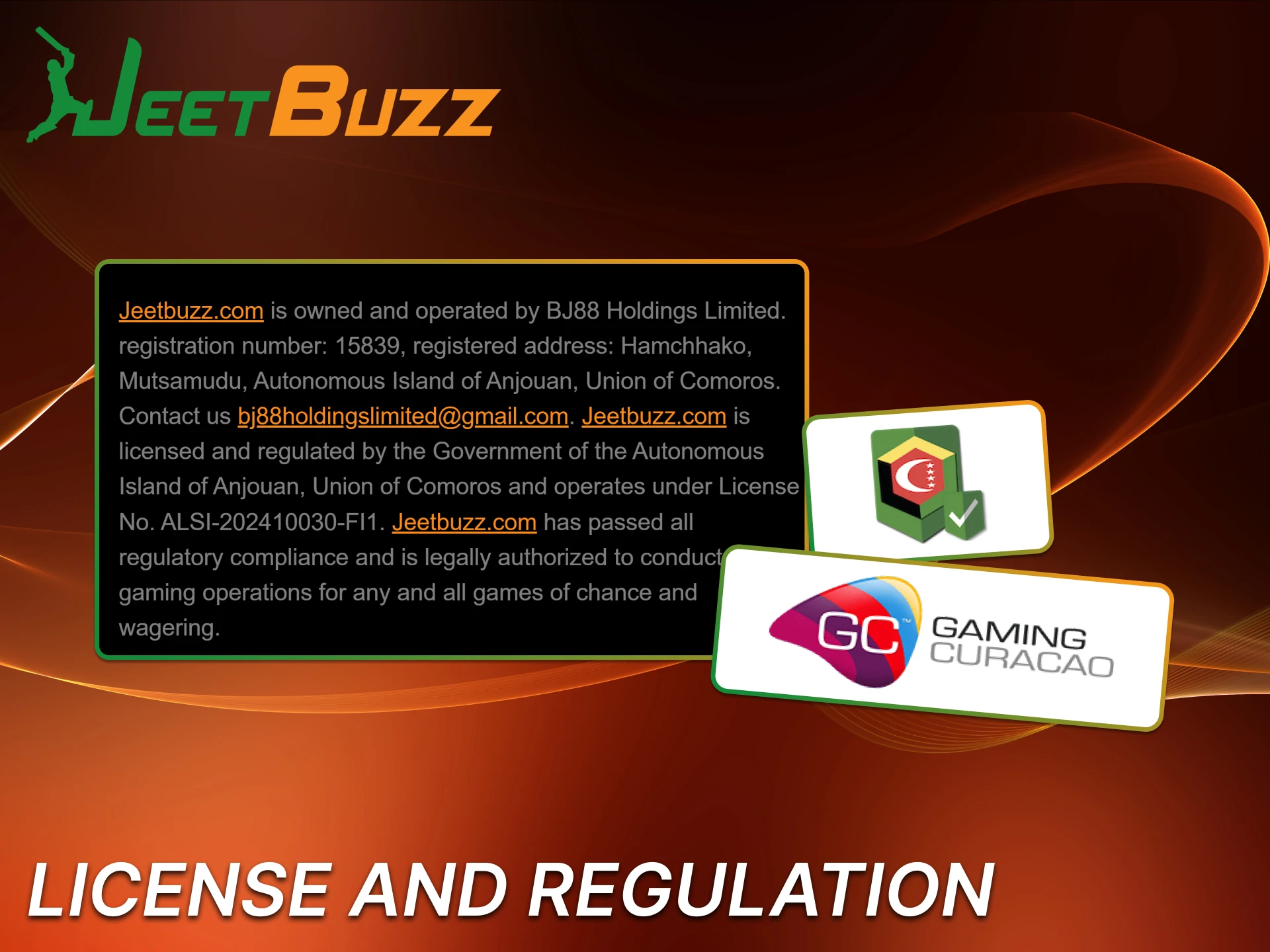 Jeetbuzz app operates under strict licensing and regulations.